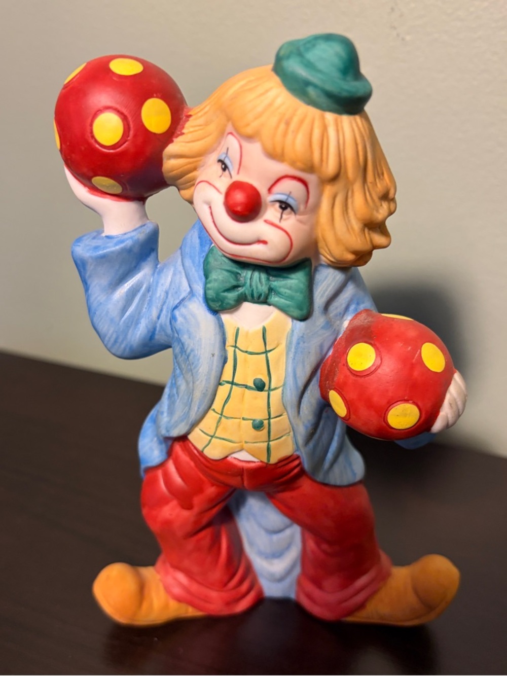 VTG Enesco Juggling Clown Figurine